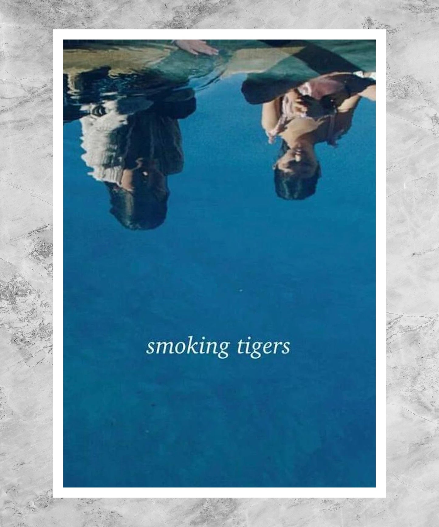Smoking Tigers Poster